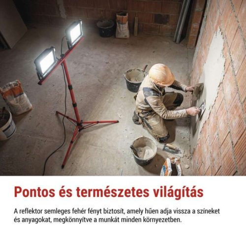 EMOS ELION LED reflektor 2×50W + háromlábú állvány