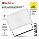 LED-es reflektor TAMBO, 20 W, 2000 lm, IP65, fekete
