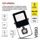 EMOS VISIO LED reflektor 10W mozgásérzékelővel IP54 term. fehér