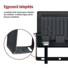 LED-es reflektor TAMBO EVO, 20 W, 2000 lm, IP65, fekete