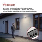 LED-es reflektor TAMBO EVO mozgásérzékelővel, 20 W, 2000 lm, IP44, fekete