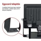 LED-es reflektor TAMBO EVO mozgásérzékelővel, 20 W, 2000 lm, IP44, fekete