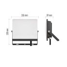LED-es reflektor TAMBO EVO, 30 W, 3000 lm, IP65, fekete