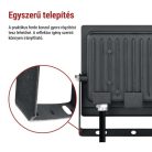 LED-es reflektor TAMBO EVO, 30 W, 3000 lm, IP65, fekete