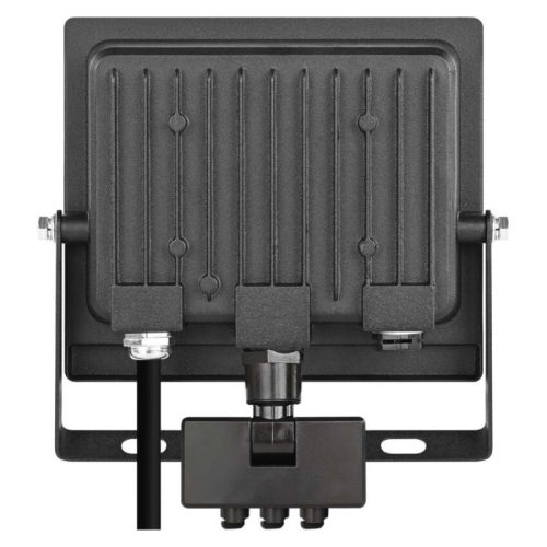 LED-es reflektor TAMBO EVO mozgásérzékelővel, 30 W, 3000 lm, IP44, fekete