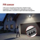 LED-es reflektor TAMBO EVO mozgásérzékelővel, 30 W, 3000 lm, IP44, fekete