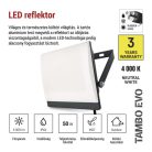 LED-es reflektor TAMBO EVO, 50 W, 5000 lm, IP65, fekete