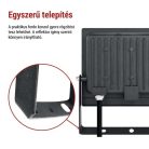 LED-es reflektor TAMBO EVO, 50 W, 5000 lm, IP65, fekete