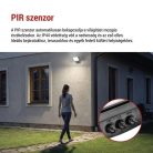 LED-es reflektor TAMBO EVO mozgásérzékelővel, 50 W, 5000 lm, IP44, fekete
