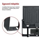 LED-es reflektor TAMBO EVO mozgásérzékelővel, 50 W, 5000 lm, IP44, fekete