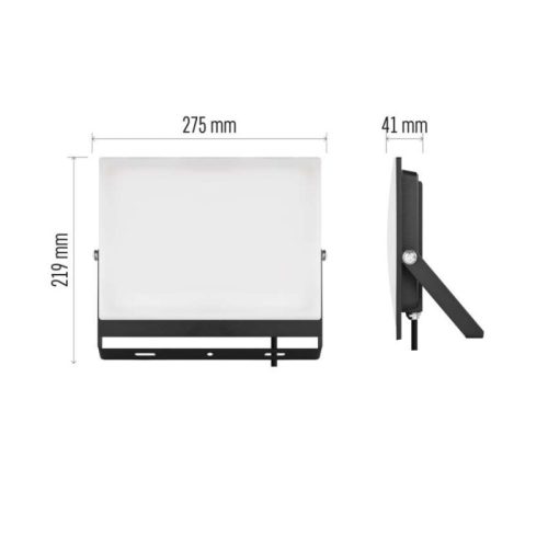 LED-es reflektor TAMBO EVO, 100 W, 10 000 lm, IP65, fekete