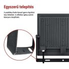 LED-es reflektor TAMBO EVO, 100 W, 10 000 lm, IP65, fekete