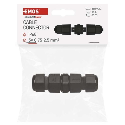 EMOS Kábelcsatlakozó IP68