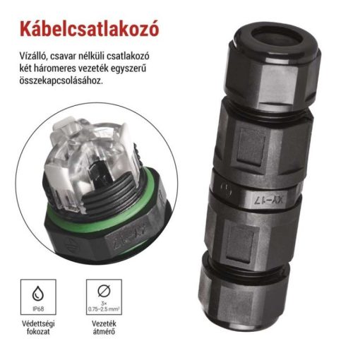 EMOS Kábelcsatlakozó IP68