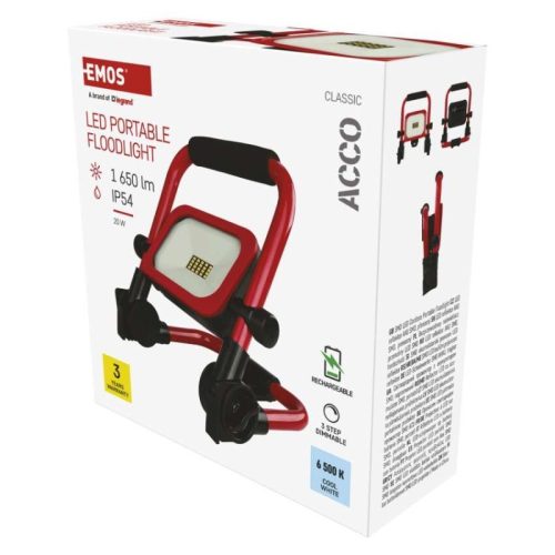 EMOS Profi LED reflektor ACCO 20W 1650lm IP54 hideg fehér