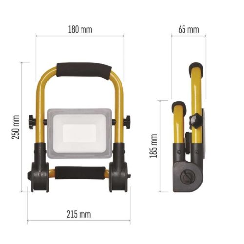 LED reflektor ILIO 21W, sárga-fekete, IP44, 1900 lm, természetes fehér