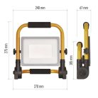 EMOS LED reflektor hordozható ILIO 51W 4600lm IP44 természetes fehér