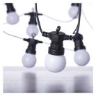 LED fényfüzér – 10x party égő, opál, 5 m, kültéri és beltéri, meleg fehér