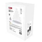 LED gyertyatartó, fehér, 24,5 cm, 3x AA, beltéri, meleg fehér, időzítő