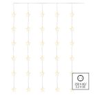 LED karácsonyi fényfüggöny – csillagok, 120x90 cm, beltéri, meleg fehér, időzítő