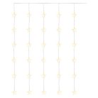 LED karácsonyi fényfüggöny – csillagok, 120x90 cm, beltéri, meleg fehér, időzítő