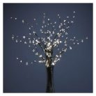 LED barka gyöngyökkel, 60 cm, 3x AA, beltéri, meleg fehér, időzítő