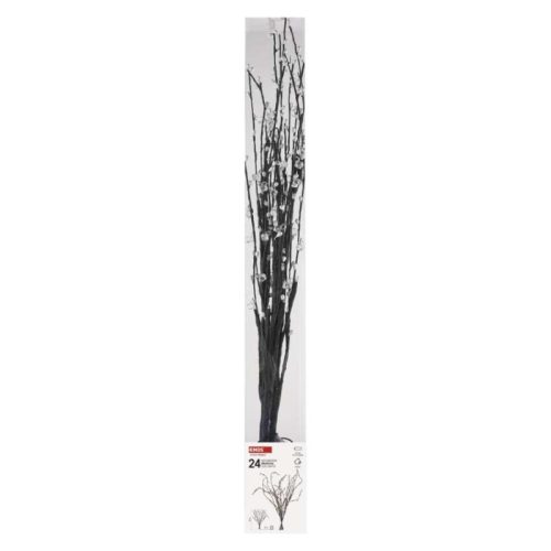 LED barka gyöngyökkel, 60 cm, 3x AA, beltéri, meleg fehér, időzítő