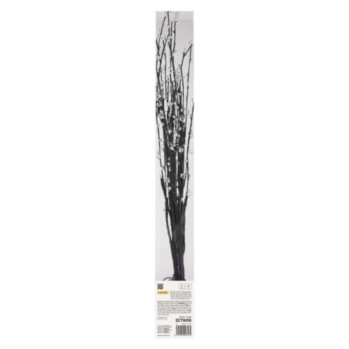LED barka gyöngyökkel, 60 cm, 3x AA, beltéri, meleg fehér, időzítő