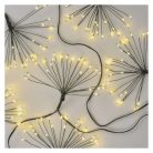 LED fényfüzér – fürtök, nano, 8 m, beltéri, meleg fehér, időzítő