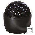LED dekor projektor – csillagok, 3× AA, beltérre