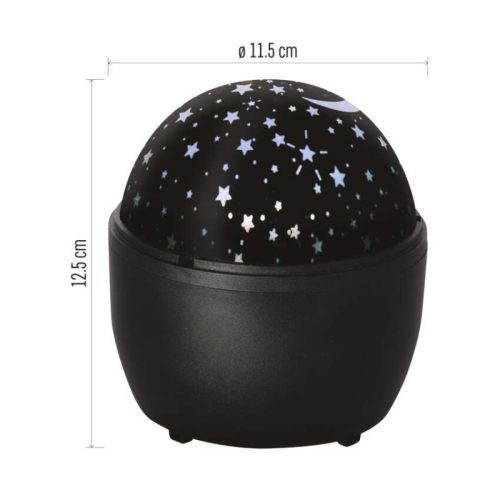 LED dekor projektor – csillagok, 3× AA, beltérre
