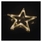LED karácsonyi fényfüggöny – 7 csillag, 67x125cm, kültéri és beltéri, meleg fehér