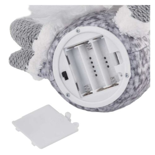 LED karácsonyi manó, 35 cm, 3× AA, beltérre, meleg fehér