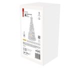 Kerámia LED-es fa hóemberekkel, 33,5 cm, 2x AA, meleg fehér, időzítő