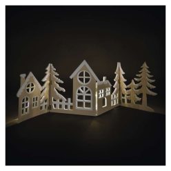  LED dekoráció, fa - falusi, 60 cm, 2x AA, meleg fehér, időzítő