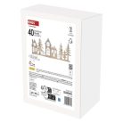 LED dekoráció, fa - falusi, 60 cm, 2x AA, meleg fehér, időzítő