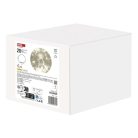 LED karácsonyi üveggömb - arany, 15 cm, 3x AA, beltéri, meleg fehér, időzítő