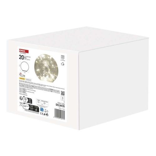 LED karácsonyi üveggömb - arany, 15 cm, 3x AA, beltéri, meleg fehér, időzítő