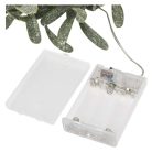 LED karácsonyi fényfüzér – fagyöngy, 1,5 m, 3x AA, beltéri, meleg fehér, időzítő