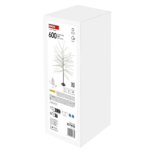 LED karácsonyfa, 120 cm, kültérre és beltérre, meleg fehér