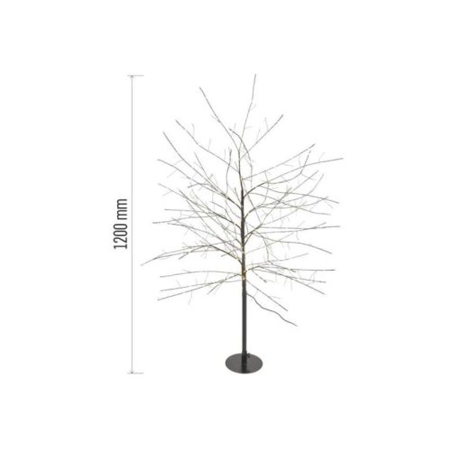 LED karácsonyfa, 120 cm, kültérre és beltérre, meleg fehér