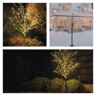 LED karácsonyfa, 120 cm, kültérre és beltérre, meleg fehér