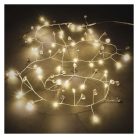 LED fényfüzér - kavics, 1,2 m, 3x AA, beltéri, meleg fehér, időzítő