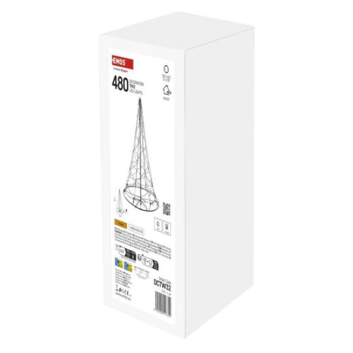 LED karácsonyfa, 180 cm, kültérre és beltérre, meleg fehér