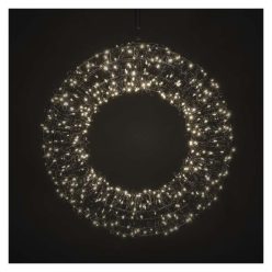   LED karácsonyi koszorú, 480 LED, külső és belső, meleg fehér