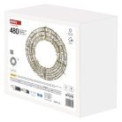 LED karácsonyi koszorú, 480 LED, külső és belső, meleg fehér