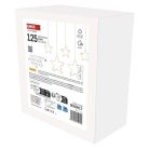 LED karácsonyi függöny – csillagok, 190x50 cm, kültéri és beltéri használatra, meleg fehér