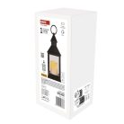 LED dekoráció – lámpa, antik, fekete, villogó, 3x AAA, beltéri, vintage, időzítő