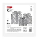 LED ajándékok, 3 méret, beltéri, hideg fehér, időzítő