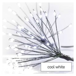   LED fényfüzér – fürtök, nano, 5,2 m, beltérre, hideg fehér, időzítő